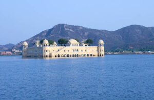"Jal Mahal (lake Palace)  is a palace located in the middle of the Man Sagar Lake in Jaipur city, the capital of the state of Rajasthan, India.photo taken at sunset"