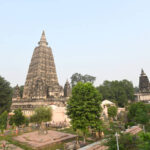 The famous Mahabodhi temple in Bodhgaya, India. It is the place, where Buddha became enlightened.